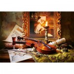 Puzzle   Still Life with Violin and Painting