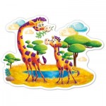 Puzzle   XXL Teile - Giraffen in der Savanne