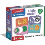  Clementoni-16719 12 Mini Puzzles - Tiere und Fell