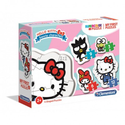 Clementoni-20818 My First Puzzle - Hello Kitty (4 Puzzles)
