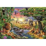 Puzzle  Clementoni-32081 Die Afrikanische Versammlung