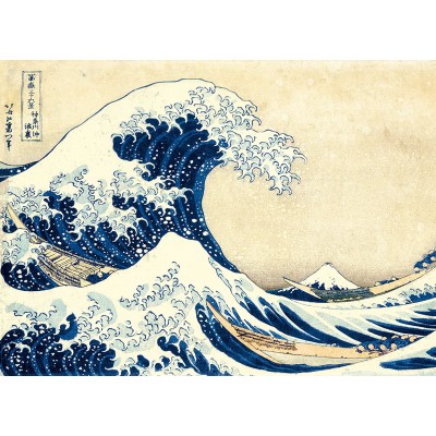 Puzzle Clementoni-39378 Hokusai: Die Welle