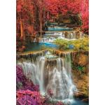 Puzzle  Clementoni-39821 Bunte Thailändische Wasserfälle