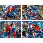   Spiderman - 4 Progressive Puzzles (20/60/100/180 Teile)