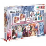   Superkit 4 in 1 - Frozen 2 (2 Puzzles + Memory + Domino)