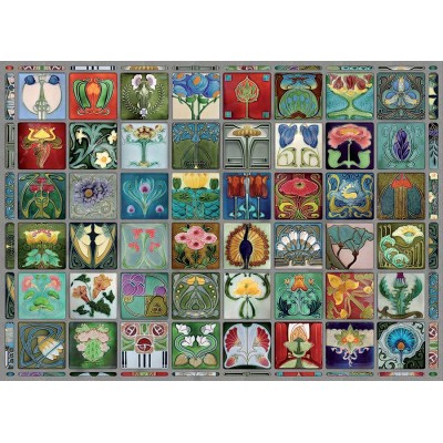 Puzzle Cobble-Hill-40090 Art Nouveau Tiles