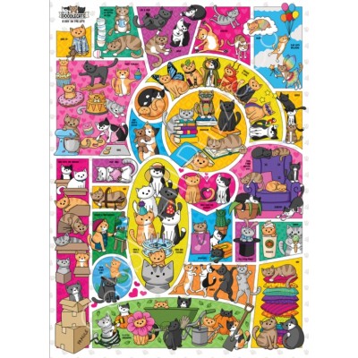 Puzzle Cobble-Hill-40126 Doodlecats