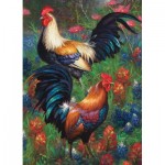 Puzzle  Cobble-Hill-40188 Roosters
