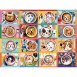 Puzzle  Cobble-Hill-48032 Latte Welpen