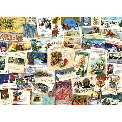 Puzzle Cobble-Hill-51765 Viktorianische Glückwunschkarten