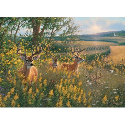 Puzzle Cobble-Hill-51789-80092 Rehe im Sommer