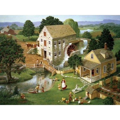 Puzzle Cobble-Hill-52066 XXL Teile - Charlotte Joan Sternberg: Four Star Mill