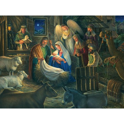 Puzzle Cobble-Hill-52112 XXL Teile - Away in a Manger