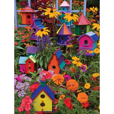 Puzzle Cobble-Hill-54345 XXL Teile - Janet Kruskamp - Birdhouses
