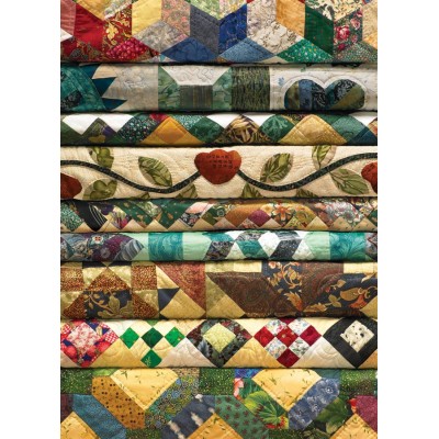 Puzzle Cobble-Hill-70032 Großmutters Quilts