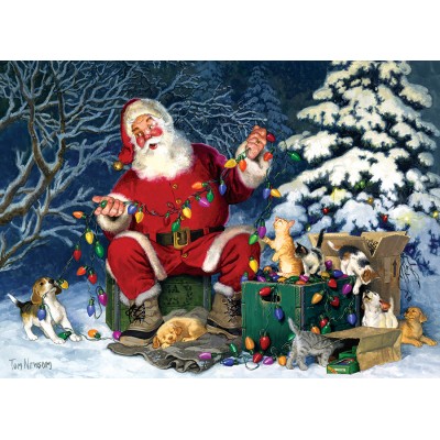 Puzzle Cobble-Hill-85013 XXL Teile - Santa's Little Helper