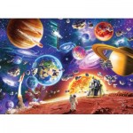   Space Travels - Family Puzzle (Different Pieces Sizes)