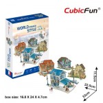   3D Puzzle - 3D World Style - Frankreich - Schwierigkeit: 4/6