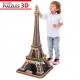 Puzzle 3D mit LED - Eiffelturm, Paris - Schwierigkeit: 6/8