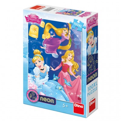Dino-39416 Neon Puzzle - XXL Teile - Princess Disney