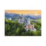 Puzzle  Dino-53304 Frühjahr Neuschwanstein