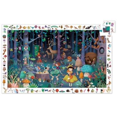 Djeco-07504 Entdecker Puzzle - Enchanted Forest