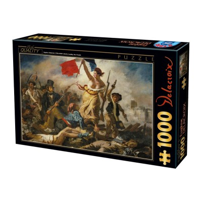 Puzzle Dtoys-73808 Eugène Delacroix: Die Freiheit führt das Volk