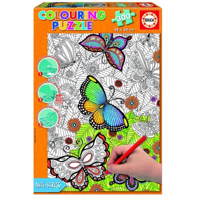 Educa-17089 Colouring Puzzle - All Good Things are Wild and Free