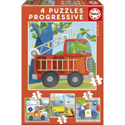 Educa-17144 4 Puzzles - Rescue Patrol