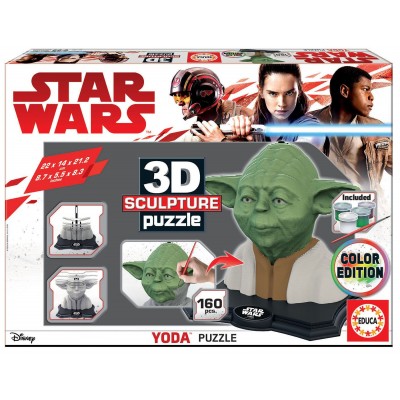 Educa-17801 3D Puzzle Sculpture - Star Wars Yoda