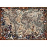 Puzzle  Educa-18008 Antike Weltkarte