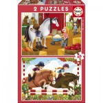   2 Puzzles - Pferde