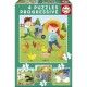 4 Puzzles - Farm Animals