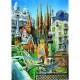 Puzzle 1000 Teile Mini - Gaudi: Collage