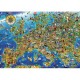 Verrückte Europa-Landkarte
