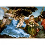 Puzzle  Enjoy-Puzzle-1536 Lorenzo Lotto - Madonna and Child with Saints Catherine and Thomas