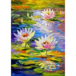 Puzzle  Enjoy-Puzzle-1847 Seerosen im Teich