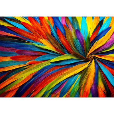 Puzzle Enjoy-Puzzle-2133 Colorful Feathers