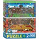 2 Puzzles - Find Me - Basketball & Amerikanischer Football