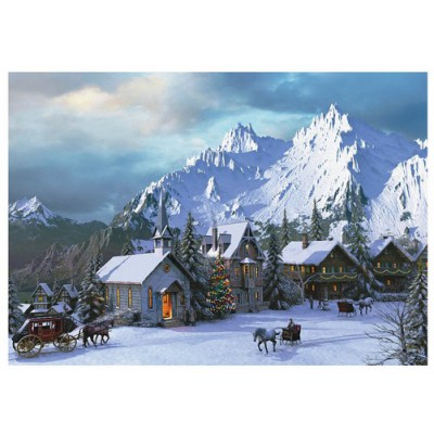 Puzzle Eurographics-6000-0426 Dominic Davison: Weihnachten in den Rocky Mountains