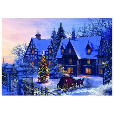 Puzzle Eurographics-6000-0428 Dominic Davison: Zuhause an Weihnachten