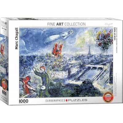 Puzzle Eurographics-6000-0850 Chagall Marc - Abstraktes Paris
