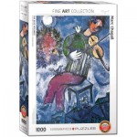 Puzzle  Eurographics-6000-0852 Marc Chagall - Der blaue Geiger