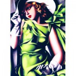 Puzzle  Eurographics-6000-1058 Tamara De Lempicka: Junges Mädchen in grün