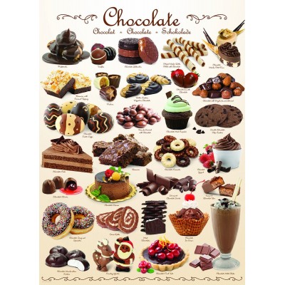 Puzzle Eurographics-6000-XXX0411 Sweet Line - Chocolate