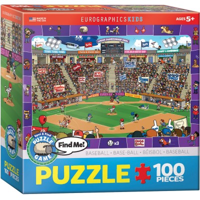 Puzzle Eurographics-6100-0473 Find Me - Baseball