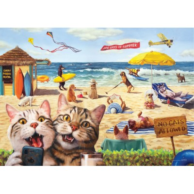 Puzzle Eurographics-6500-5879 XXL Teile - Keine Katzen erlaubt