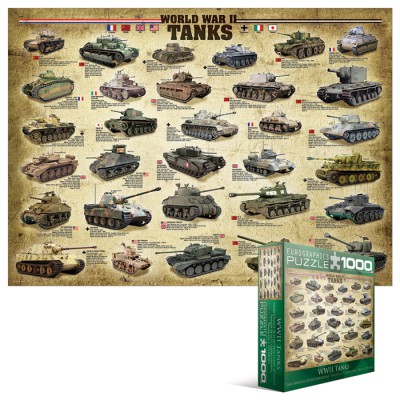 Puzzle Eurographics-8000-0562 Panzer des zweiten Weltkrieges