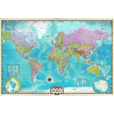 Puzzle Eurographics-8220-0557 Weltkarte