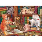 Puzzle   Kätzchen in der Bibliothek